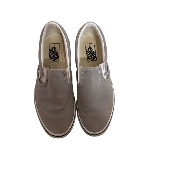 Vans Off The Wall Gray Slip On Shoes Size 9 Womens Trendy - Picture 4 of 7